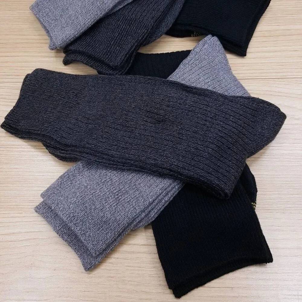 GOLD TOE Mens Crew Dress Socks Grey Black 6-Pack Stanton Knit Reinforced Toe